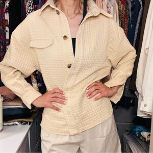 ASOS Quilted Shacket Sz 2